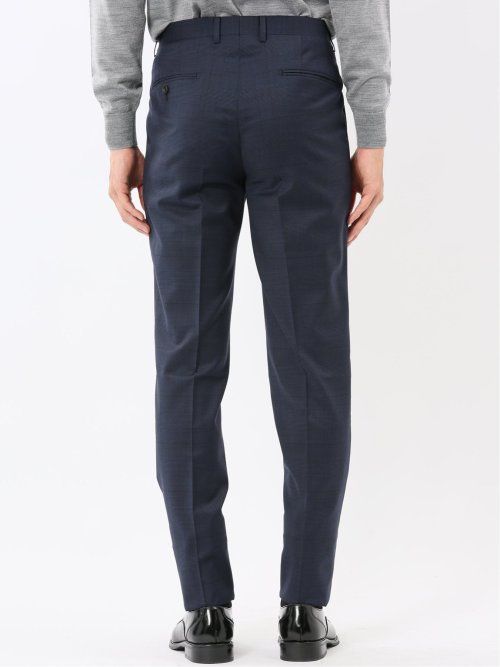 マルゾット ウール レギュラーフィット 2ボタン2ピーススーツ チェック青