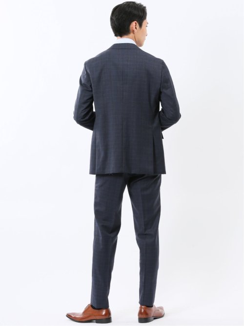 マルゾット ウール レギュラーフィット 2ボタン2ピーススーツ チェック