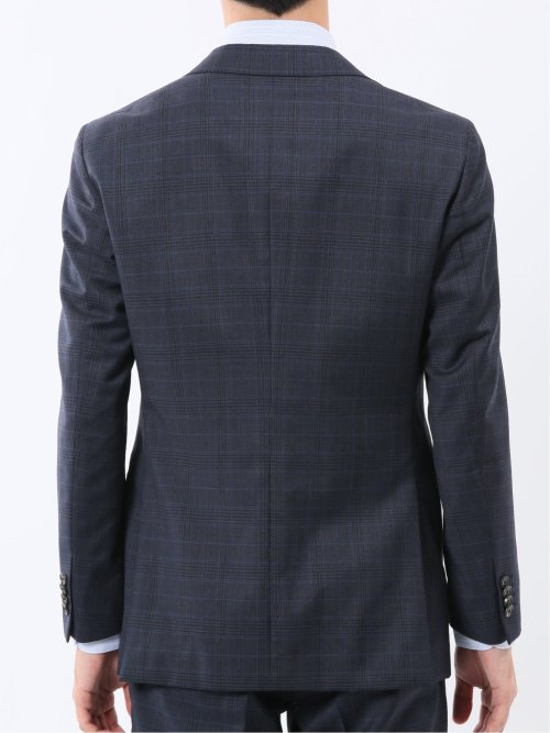 マルゾット ウール レギュラーフィット 2ボタン2ピーススーツ チェック青(セットアップ可能)