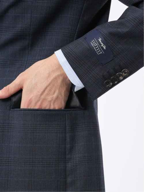 マルゾット ウール レギュラーフィット 2ボタン2ピーススーツ チェック