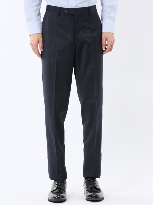 マルゾット ウール レギュラーフィット 2ボタン2ピーススーツ ウィンドペン紺(セットアップ可能)