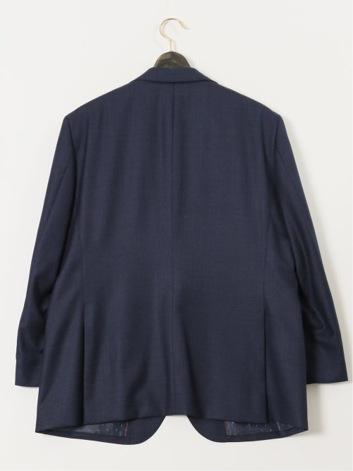 【大きいサイズ】グランバック/GRAND-BACK SUPER140'S シルク混ウール 2ボタン2ピーススーツ