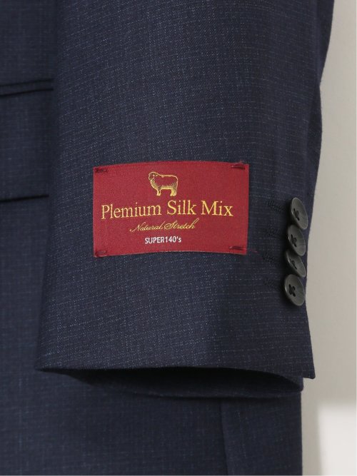 【大きいサイズ】グランバック/GRAND-BACK SUPER140'S シルク混ウール 2ボタン2ピーススーツ