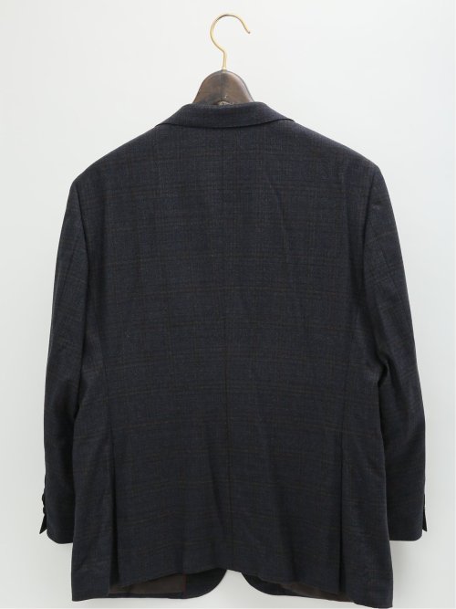 【大きいサイズ】グランバック/GRAND-BACK ウール混 2ボタン2ピーススーツ 千鳥グレー