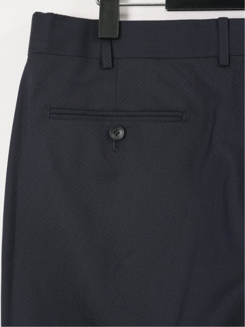 【大きいサイズ】グランバック/GRAND-BACK ウール混 2ボタン2ピーススーツ 地柄紺