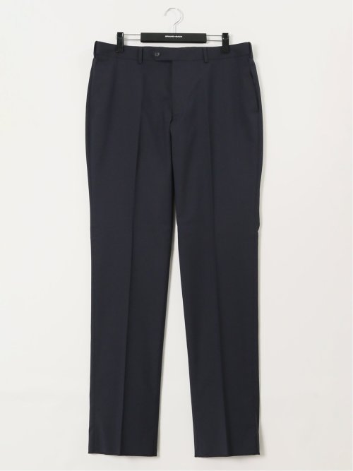 【大きいサイズ】グランバック/GRAND-BACK ウール混 2ボタン2ピーススーツ 地柄紺