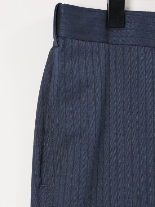 【大きいサイズ】グランバック/GRAND-BACK ウール混 2ボタン2ピーススーツ ストライプ青