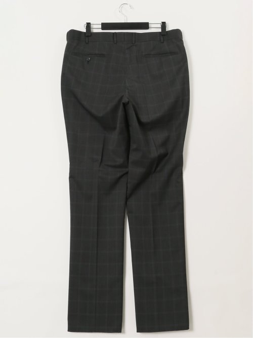 【大きいサイズ】グランバック/GRAND-BACK ウール混 2ボタン2ピーススーツ チェックグレー