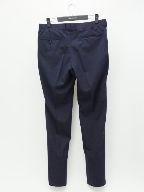 【大きいサイズ】グランバック/GRAND-BACK ウール混 2ボタン2ピーススーツ 紺無地柄