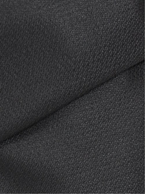 光沢ウール混 スリムフィット 2ボタン3ピーススーツ ジャガード黒