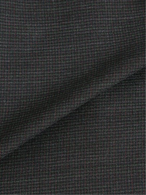 ウール混 スリムフィット 2ボタン2ピーススーツ 千鳥こげ茶