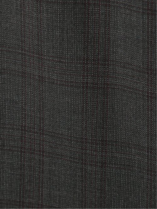 トレーニョ/Tollegno レギュラーフィット 2ボタン2ピーススーツ チェックグレー