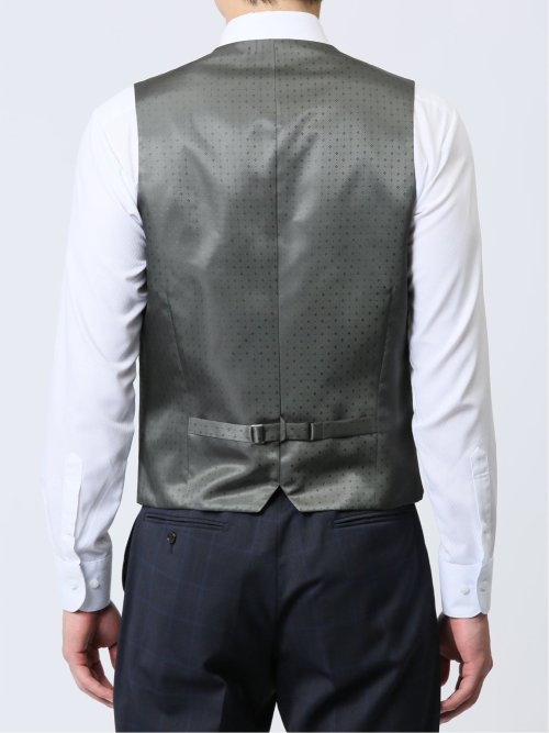 マルゾット/Marzotto ウール混 スリムフィット 2ボタン3ピーススーツ