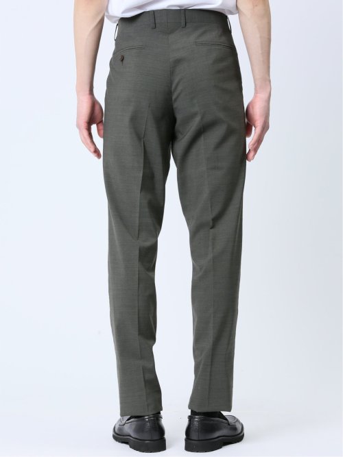 マルゾット/Marzotto ウール混 スリムフィット 2ボタン2ピーススーツ カーキ