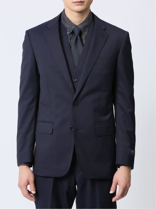 マルゾット/Marzotto ウール混 スリムフィット 2ボタン3ピース