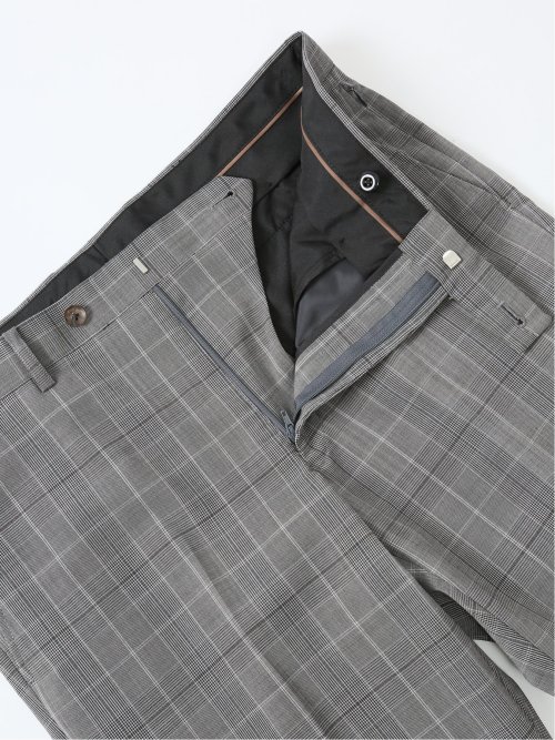 マルゾット/Marzotto ウール混 スリムフィット 2ボタン2ピーススーツ グレンチェック