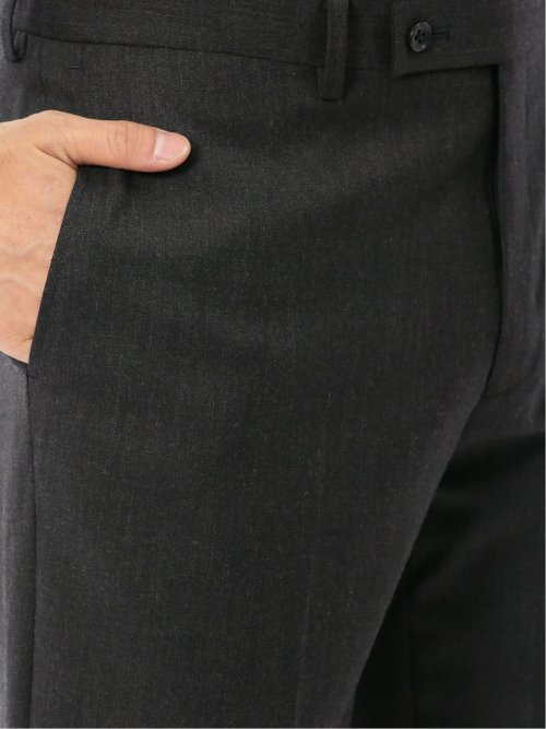 メリノウール混ストレッチ レギュラーフィット 2ボタン2ピーススーツ グレー