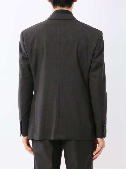 メリノウール混ストレッチ レギュラーフィット 2ボタン2ピーススーツ グレー