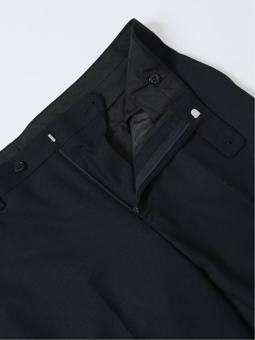 ウール混ウォッシャブル レギュラーフィット 2ボタン2ピーススーツ シャドーチェック紺