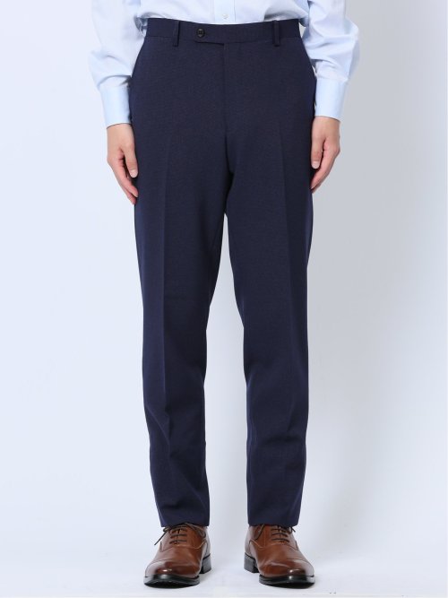 ストレッチウォッシャブル レギュラーフィット 2ボタン2ピーススーツ 千鳥紺