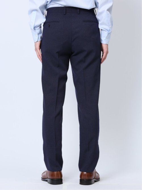 ストレッチウォッシャブル レギュラーフィット 2ボタン2ピーススーツ 千鳥紺