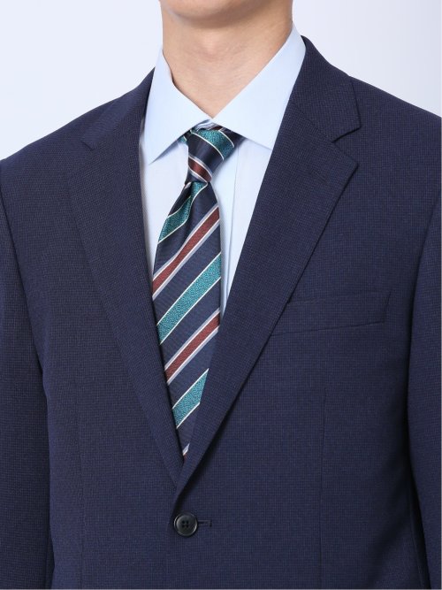ストレッチウォッシャブル レギュラーフィット 2ボタン2ピーススーツ 千鳥紺