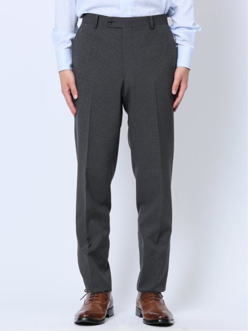 ストレッチウォッシャブル レギュラーフィット 2ボタン2ピーススーツ 千鳥グレー