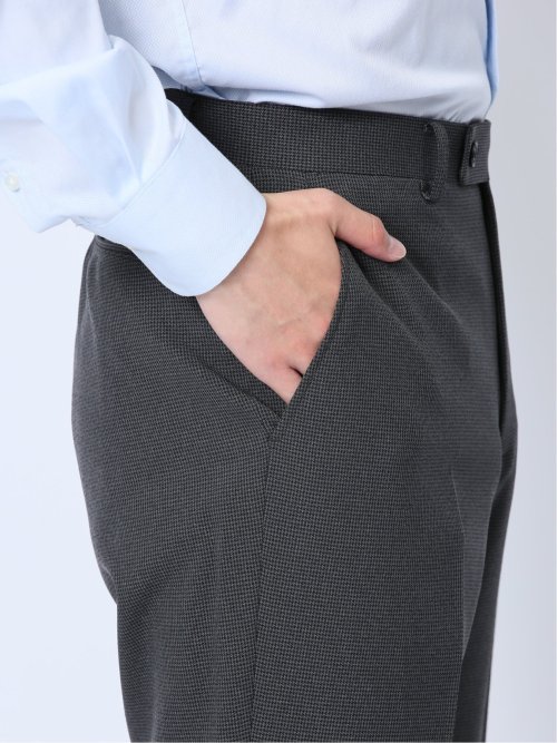 ストレッチウォッシャブル レギュラーフィット 2ボタン2ピーススーツ 千鳥グレー