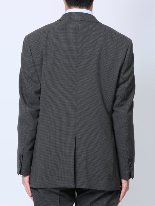 ストレッチウォッシャブル レギュラーフィット 2ボタン2ピーススーツ 千鳥グレー