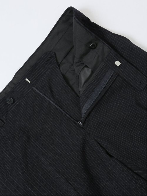 ストレッチウォッシャブル レギュラーフィット 2ボタン2ピーススーツ ストライプ紺