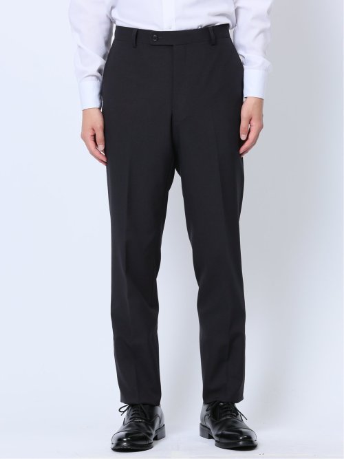 ストレッチウォッシャブル レギュラーフィット 2ボタン2ピーススーツ シャドーストライプ紺