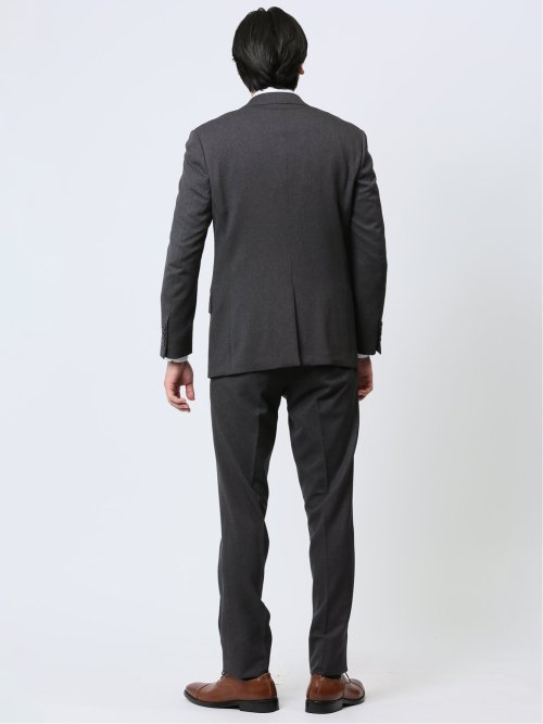 ストレッチウォッシャブル レギュラーフィット 2ボタン2ピーススーツ ピンヘッドグレー