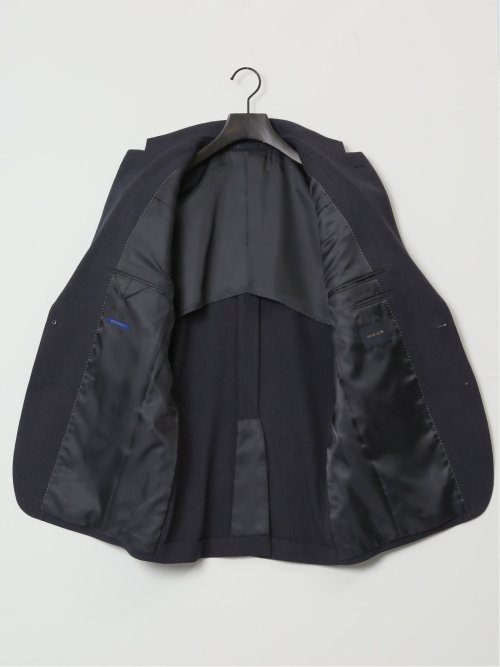 ストレッチウォッシャブル レギュラーフィット 2ボタン2ピーススーツ シャーク紺