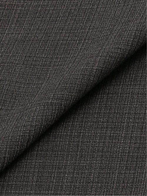 ウール混ストレッチ レギュラーフィット 2ボタン2パンツスーツ 組織柄グレー