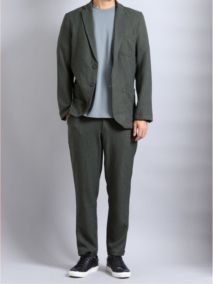 ボール Ball ストレッチ 千鳥柄 2ボタン2ピーススーツ M 54カーキ スーツ Taka Q Online Shop タカキューオンラインショップ 公式通販