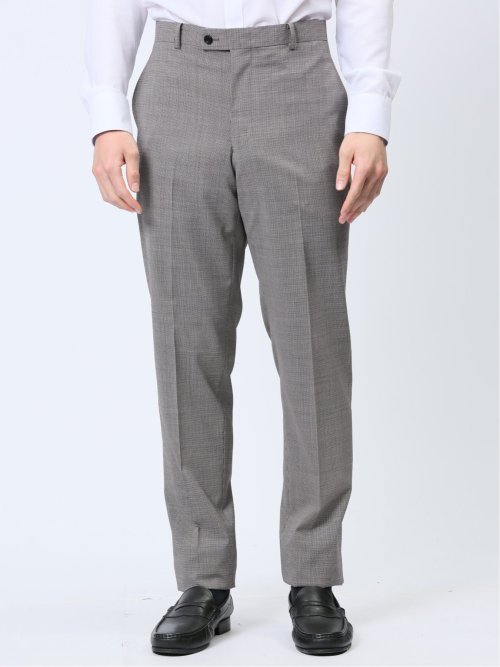 マルゾット/Marzotto ウール混 レギュラーフィット 2ボタン2ピーススーツ チドリ