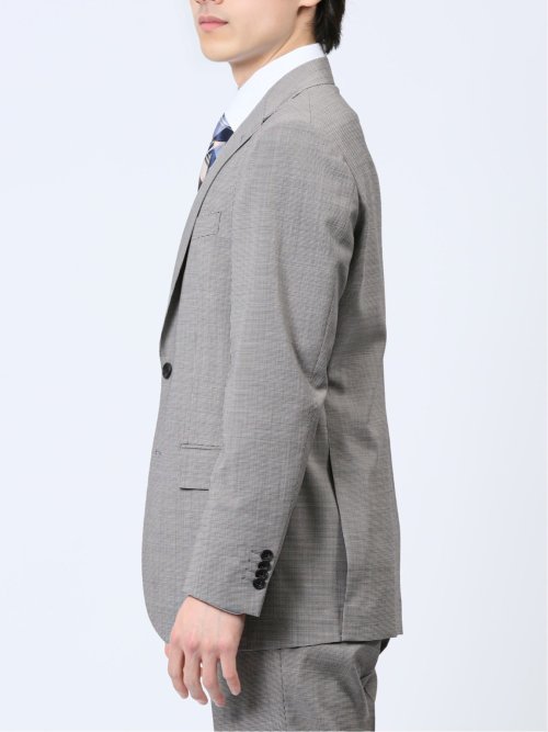 マルゾット/Marzotto ウール混 レギュラーフィット 2ボタン2ピーススーツ チドリ