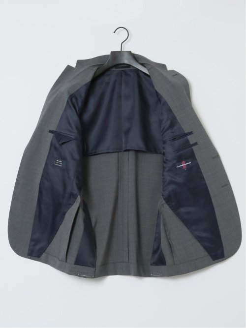 マルゾット/Marzotto ウール混 レギュラーフィット 2ボタン2ピーススーツ グレー