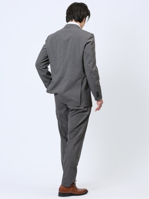 マルゾット/Marzotto ウール混 レギュラーフィット 2ボタン2ピーススーツ グレー