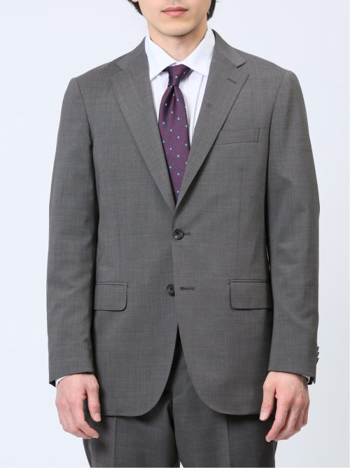 マルゾット/Marzotto ウール混 レギュラーフィット 2ボタン2ピーススーツ グレー