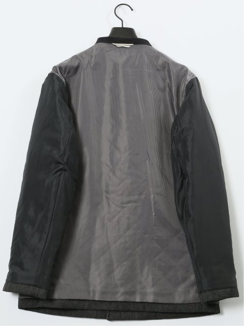 デニム調 中綿キルトコート