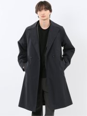 撥水 ストレッチ ライナー付き ダブルトレンチコート