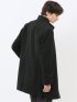 尾州ウール混 スタンドカラーコート カルゼ