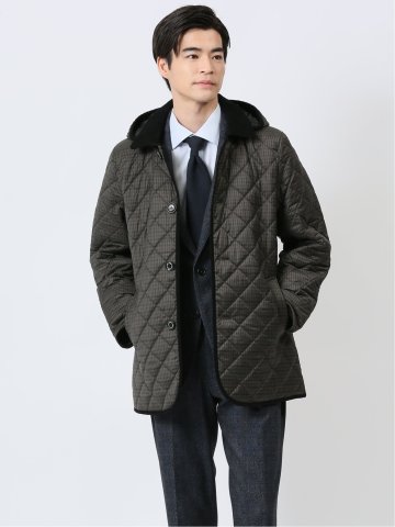 フード着脱 中綿キルティングジャケット