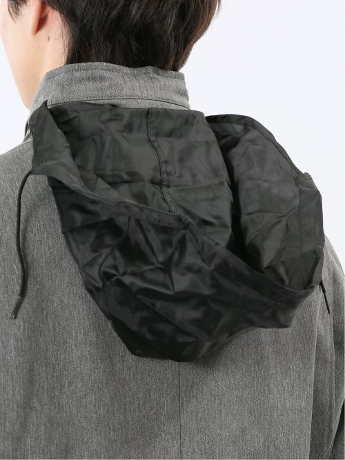 撥水防風 ライナー付き レイヤードコート