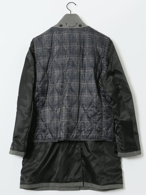 撥水防風 ライナー付き レイヤードコート