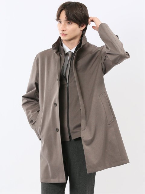 撥水防風 ライナー付き レイヤードコート