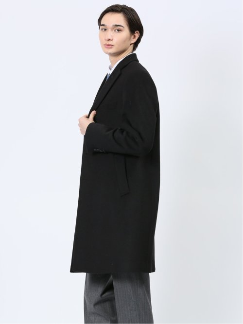 ウール混 ショートビーバー チェスターコート