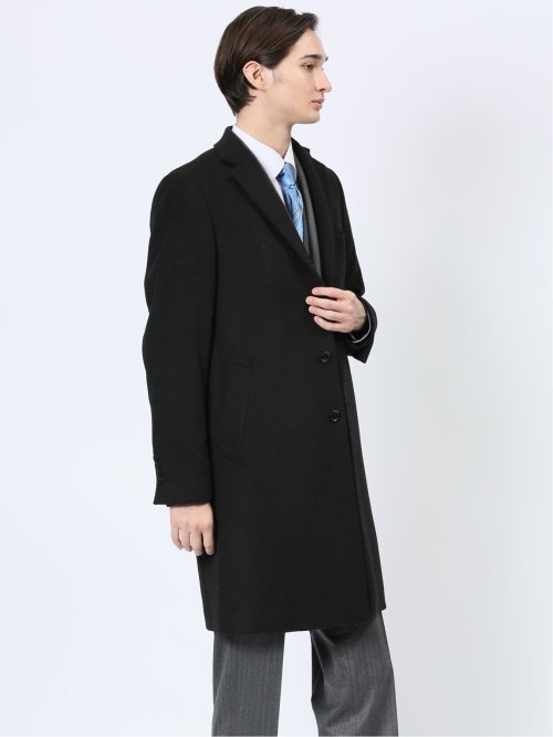 ウール混 ショートビーバー チェスターコート