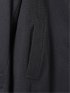 【大きいサイズ】コート メンズ ビジネス ストレッチ 撥水 防風 中綿ライナー スタンドカラー レイヤード 比翼 4ボタン ミドル ドビー
